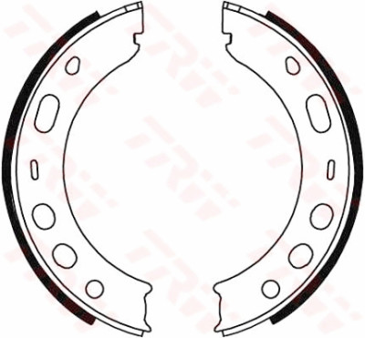 Kit ganasce freno, freno di stazionamento TRW GS8706