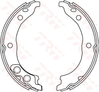 Kit ganasce freno, freno di stazionamento TRW GS8715