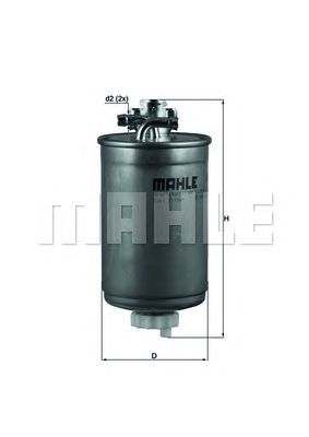 Filtro carburante MAHLE ORIGINAL KL 180