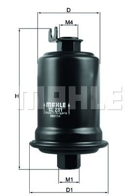 Filtro carburante MAHLE ORIGINAL KL 231