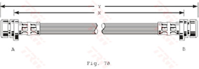 Flessibile del freno TRW PHA268