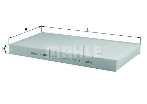 Filtro aria abitacolo MAHLE ORIGINAL LA 117