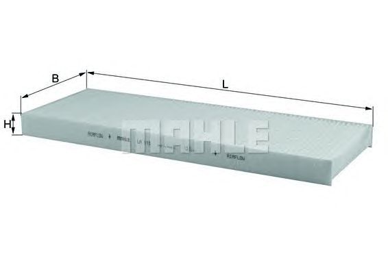 Filtro aria abitacolo MAHLE ORIGINAL LA 118