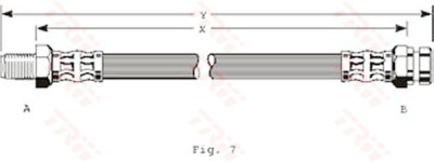 Flessibile del freno TRW PHB245
