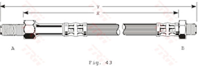 Flessibile del freno TRW PHC155