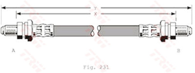 Tubo freno TRW PHD323
