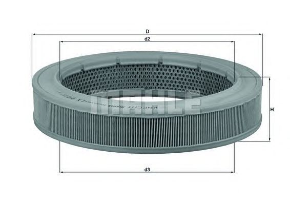 Filtro aria MAHLE ORIGINAL LX 917