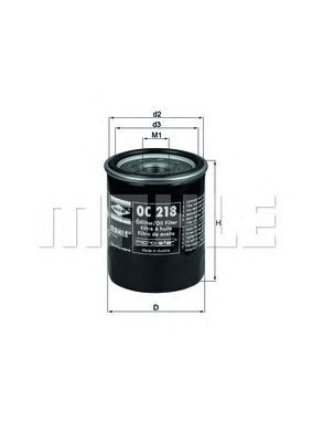 Filtro olio MAHLE ORIGINAL OC 218