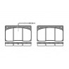 Set di 4 pastiglie freno ROADHOUSE 2044.02