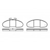 Set di 4 pastiglie freno ROADHOUSE 2048.10