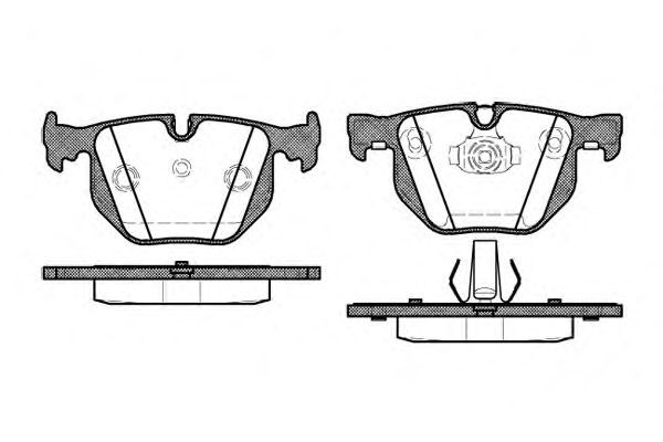 Set di 4 pastiglie freno ROADHOUSE 2381.40