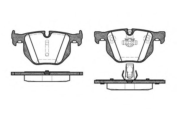 Set di 4 pastiglie freno ROADHOUSE 2381.60