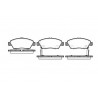 Set di 4 pastiglie freno ROADHOUSE 2418.02