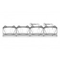 Set di 4 pastiglie freno ROADHOUSE 2434.02