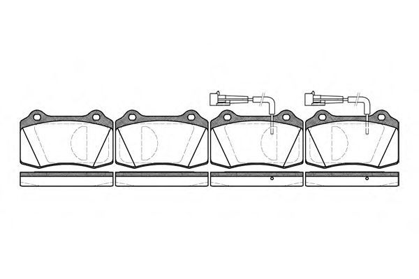 Set di 4 pastiglie freno ROADHOUSE 2434.02