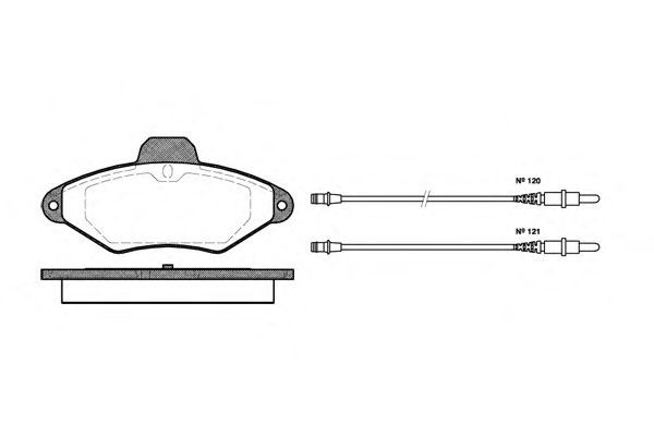 Set di 4 pastiglie freno ROADHOUSE 2438.04