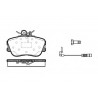 Set di 4 pastiglie freno ROADHOUSE 2445.02