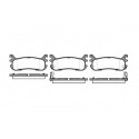 Set di 4 pastiglie freno ROADHOUSE 2479.02
