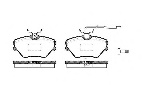 Set di 4 pastiglie freno ROADHOUSE 2485.02
