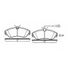 Set di 4 pastiglie freno ROADHOUSE 2487.11