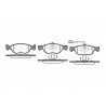 Set di 4 pastiglie freno ROADHOUSE 2587.21