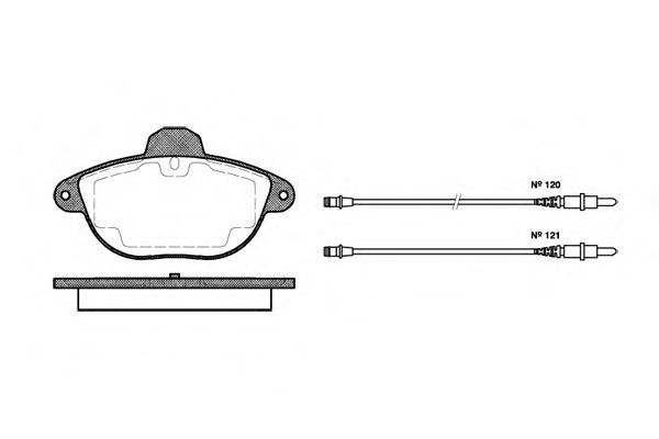 Set di 4 pastiglie freno ROADHOUSE 2608.04