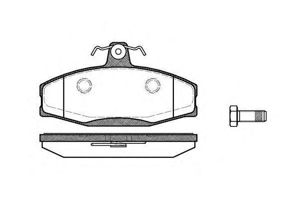 Set di 4 pastiglie freno ROADHOUSE 2620.20