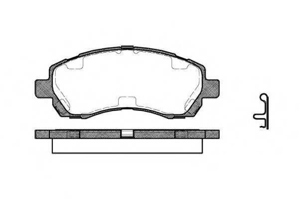 Set di 4 pastiglie freno ROADHOUSE 2647.02