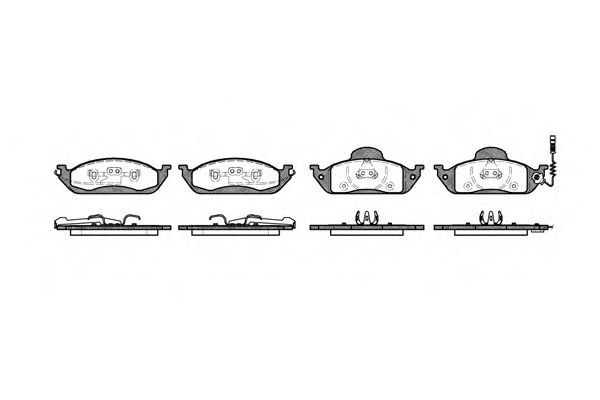 Set di 4 pastiglie freno ROADHOUSE 2697.01