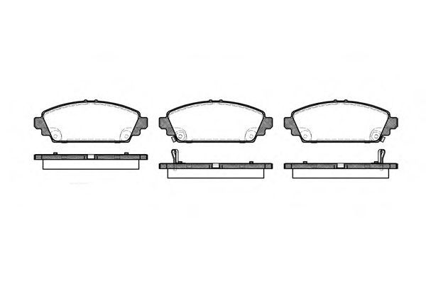Set di 4 pastiglie freno ROADHOUSE 2700.02