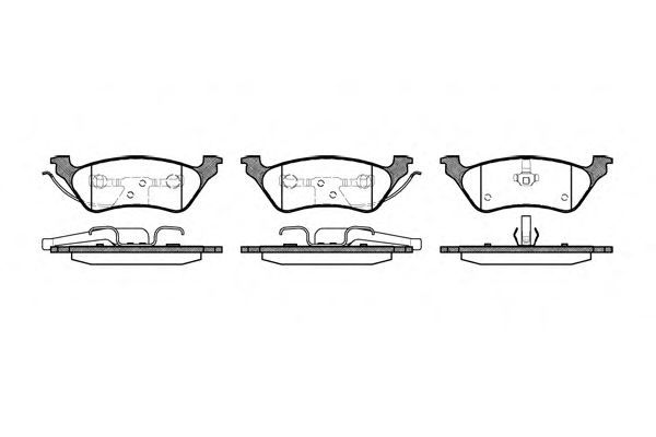 Set di 4 pastiglie freno ROADHOUSE 2811,00