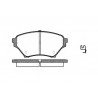 Set di 4 pastiglie freno ROADHOUSE 2850.02