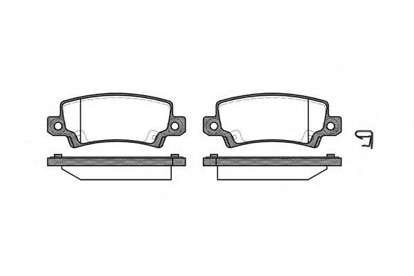 Set di 4 pastiglie freno ROADHOUSE 2874.02