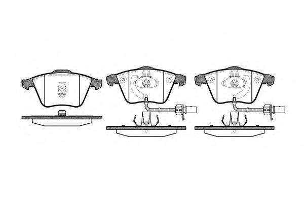 Set di 4 pastiglie freno ROADHOUSE 2964.02