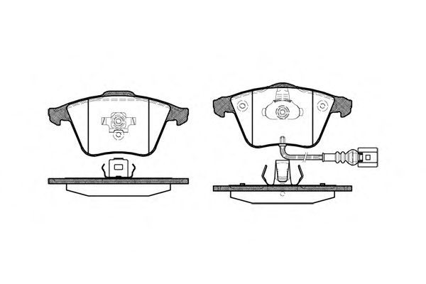 Set di 4 pastiglie freno ROADHOUSE 2964.32