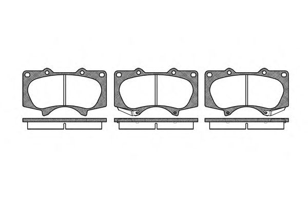 Set di 4 pastiglie freno ROADHOUSE 2988,00