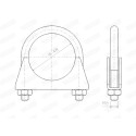 Pezzo di montaggio, sistema di scarico