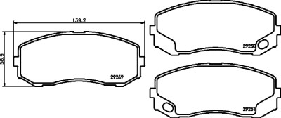 Kit pastiglie freno HELLA 8DB 355 005-581