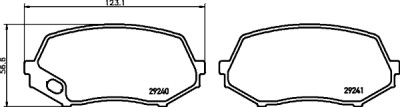 Kit pastiglie freno HELLA 8DB 355 005-591