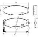Kit pastiglie freno HELLA 8DB 355 005-621