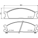Kit pastiglie freno HELLA 8DB 355 005-651