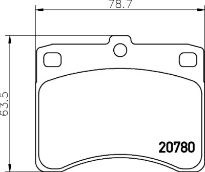 Set di pastiglie freno HELLA 8DB 355 005-671