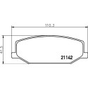 Kit pastiglie freno HELLA 8DB 355 006-161
