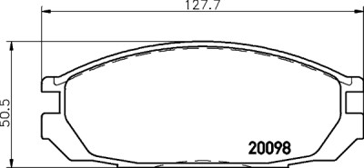 Kit pastiglie freno HELLA 8DB 355 006-251