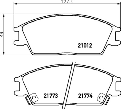 Kit pastiglie freno HELLA 8DB 355 006-271