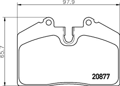 Set di pastiglie freno HELLA 8DB 355 006-351