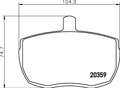 Set di pastiglie freno HELLA 8DB 355 006-361