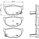 Kit pastiglie freno HELLA 8DB 355 006-411
