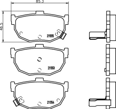 Kit pastiglie freno HELLA 8DB 355 006-411