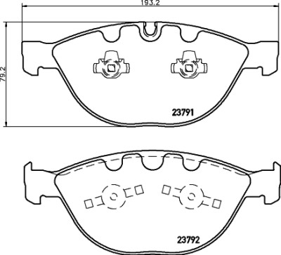 Kit pastiglie freno HELLA 8DB 355 006-551